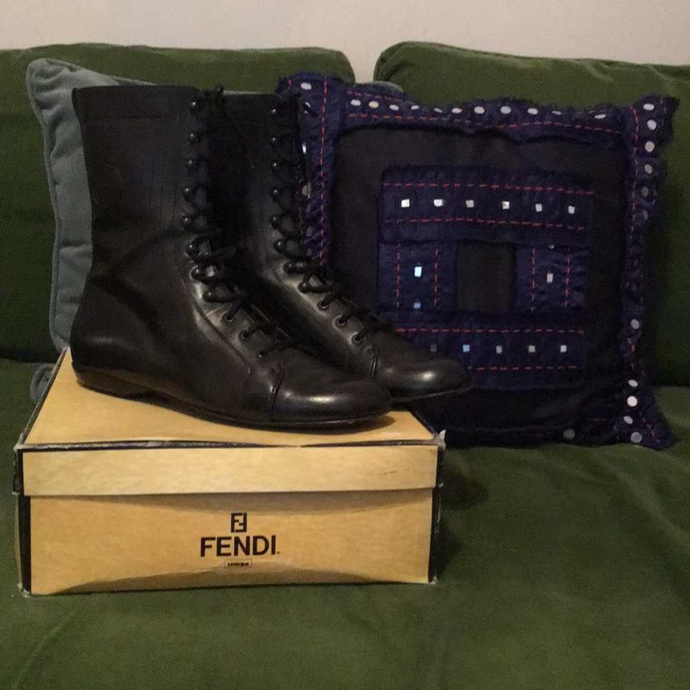 FENDI- Military Style Boot